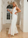 White 1930s Solid Deep V Embroidered Backless Jumpsuit