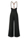 [Pre-Sale] Black 1950s Button Suspender Pants