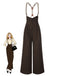 [Pre-Sale] Dark Blue 1950s Button Suspender Pants