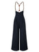 [Pre-Sale] Dark Blue 1950s Button Suspender Pants