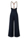 [Pre-Sale] Dark Blue 1950s Button Suspender Pants