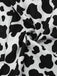 [Pre-Sale] Black 1980s Punk Halter Hollow Cow Pattern Romper