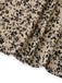 Brown 1930s Ditsy Floral Puff Sleeve Jumpsuit