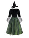 Green 1950s 3D Flower Wonderful Wizard Dress