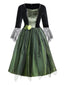 Green 1950s 3D Flower Wonderful Wizard Dress