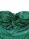 Green 1970s Knotted Cut-Out Glossy Jumpsuit