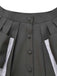 [Pre-Sale] 2PCS 1950s Boat Neck Top & Pocket Cotton Pleated Skirt