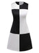 [Pre-Sale] 1960s Black And White Color Block Dress