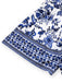 Blue 1950s Blue-White-Porcelain Floral Belted Romper