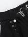 Black 1980s Punk Snake Belt Layered Mini Skirt
