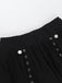 Black 1980s Punk Snake Belt Layered Mini Skirt