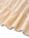 Apricot 1950s Solid Cotton Tie-Back Smocked Dress