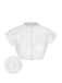 [Pre-Sale] White 1950s Ruffle Sleeve Lace Crop Top