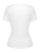 [Pre-Sale] White 1960s Square Neck Front-Tie Top