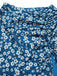 [Pre-Sale] Blue 1960s Daisy Print Chiffon Ruched Pencil Skirt