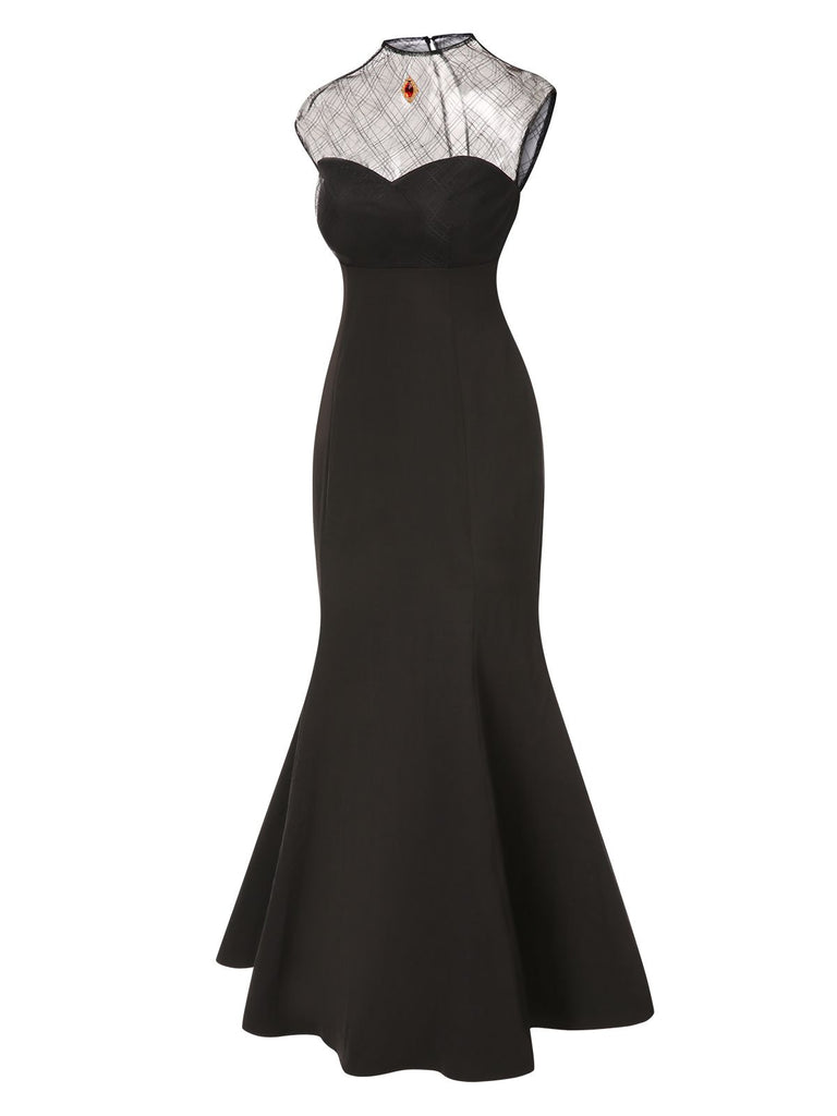 [Pre-Sale] Black 1970s Spider Web Gem Hotel Transylvania Dress