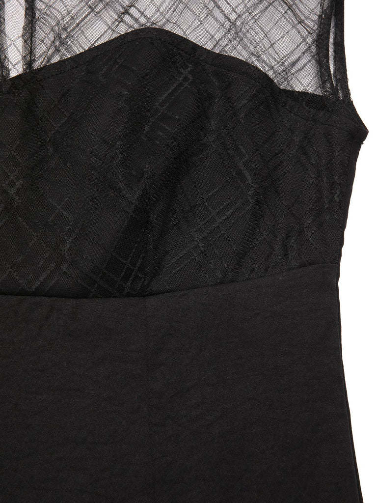 [Pre-Sale] Black 1970s Spider Web Gem Hotel Transylvania Dress