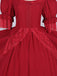 1950s Palace Style Cutout Neck Lace Patchwork Dress