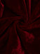 Burgundy 1960s Gothic Mesh Strapless Irregular Hem Dress
