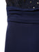 [Pre-Sale] Dark Blue 1960s Glitter Mesh Patchwork Jumpsuit