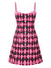 [Pre-Sale] Black & Pink 1960s Halloween Skeleton Bow Diamond Dress