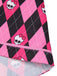 [Pre-Sale] Black & Pink 1960s Halloween Skeleton Bow Diamond Dress