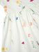 [Pre-Sale] Beige 1950s Square Neck Pleated Floral Dress