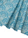 2PCS Blue 1950s Flannelette Floral Dress & Satin Apron