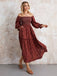 1940s Embroidered Floral Lantern Sleeve Dress
