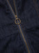 [Pre-Sale] Blue 1970s Denim Collar Belted Flared Jumpsuit