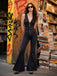 [Pre-Sale] Blue 1970s Denim Collar Belted Flared Jumpsuit