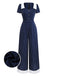[Pre-Sale] 1930s Blue Striped Lapel Jumpsuit