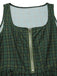 [Pre-Sale] 2PCS 1950s Oktoberfest Crop Top & Plaids Floral Dress With Apron