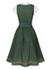 [Pre-Sale] 2PCS 1950s Oktoberfest Crop Top & Plaids Floral Dress With Apron