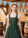 [Pre-Sale] 2PCS 1950s Oktoberfest Crop Top & Plaids Floral Dress With Apron