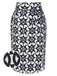 [Pre-Sale] 1940s Geometric Print Twist Slit Skirt