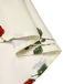 [Pre-Sale] White 1950s Red Rose Ruched Skirt