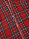 [Pre-Sale] Red 1980s Plaid Patchwork Chain Punk Jacket