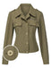 [Pre-Sale] Military Green 1950s Lapel Collar Shirt Jacket