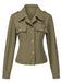 [Pre-Sale] Military Green 1950s Lapel Collar Shirt Jacket