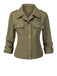 [Pre-Sale] Military Green 1950s Lapel Collar Shirt Jacket