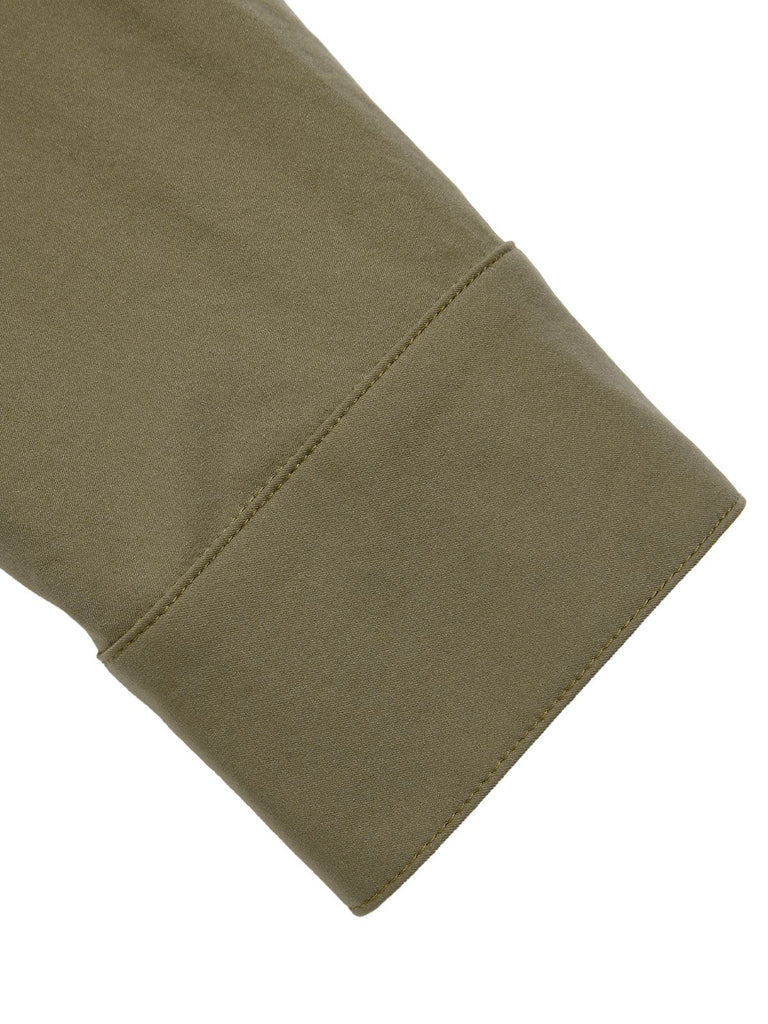 [Pre-Sale] Military Green 1950s Lapel Collar Shirt Jacket