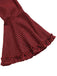 [Pre-Sale] Red 1960s Gothic Plaid Flared Sleeve Lace-Up Dress