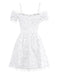 1950s Halloween Spider Web & Cross Textured Dress