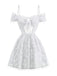 1950s Halloween Spider Web & Cross Textured Dress