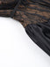2PCS Black 1960s Lace Cover-Up & Puffy Dress