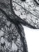 2PCS Black 1960s Lace Cover-Up & Puffy Dress