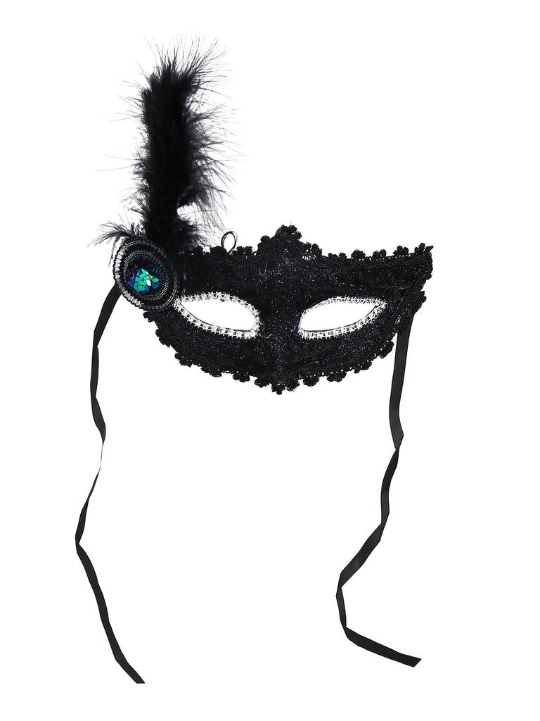 Black 1980s Devil Bat Punk Style Mesh Dress