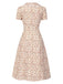 [Pre-Sale] Pure Cotton 1940s Puff Sleeves Ditsy Floral Dress