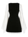 [Pre-Sale] 2PCS 1960s Split Flare Sleeve Dress & Velvet Overall Dress